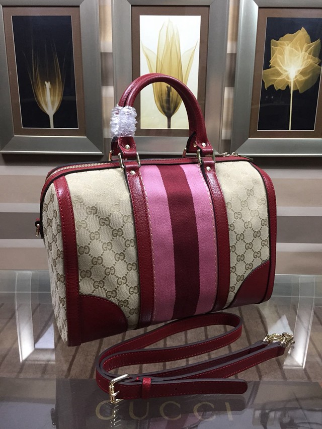 Gucci女包 406868 古馳小號旅行袋 Gucci手提肩背包  gqy1050